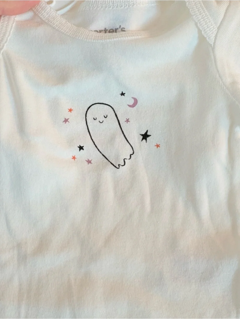 Carter's Girls Boo Ghost Halloween 2-Piece Outfit 3M Bodysuit Star Tulle Pants